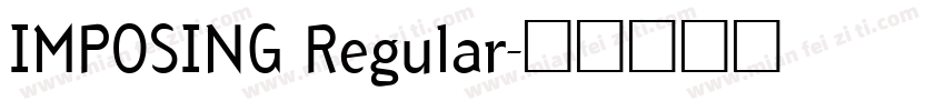 IMPOSING Regular字体转换